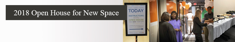 images from the 2018 open house for a new space